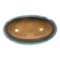 Preview: Ovale Bonsaischale blau